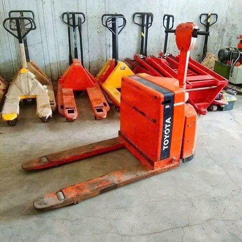 xe nâng tay điện kho hàng Hải Phòng